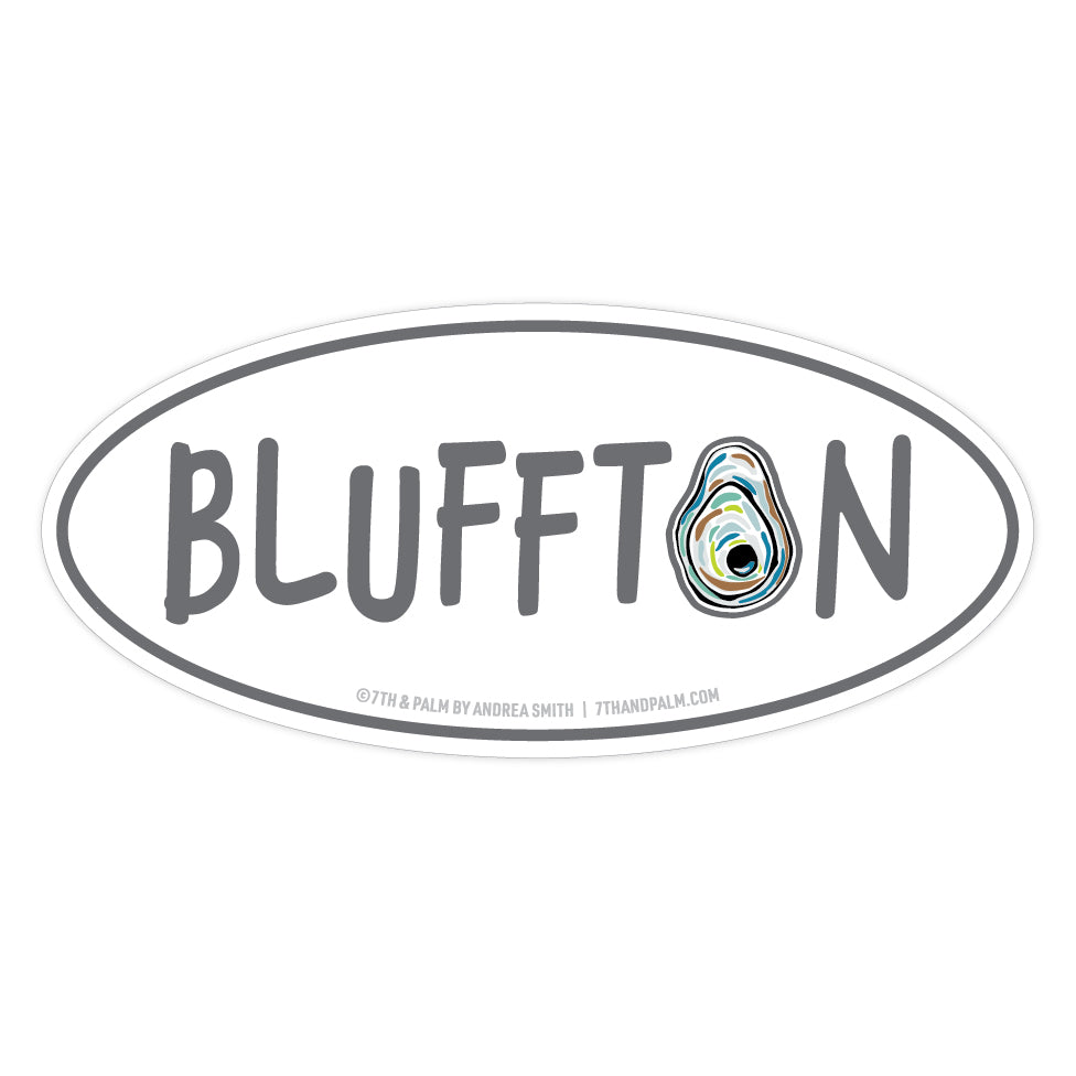 Bluffton Oyster Decal / Bumper Sticker
