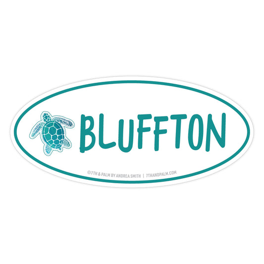 Bluffton Sea Turtle Decal / Bumper Sticker