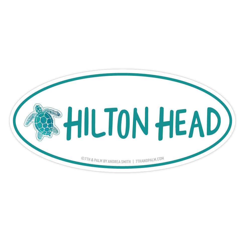 Hilton Head Sea Turtle Decal / Bumper Sticker
