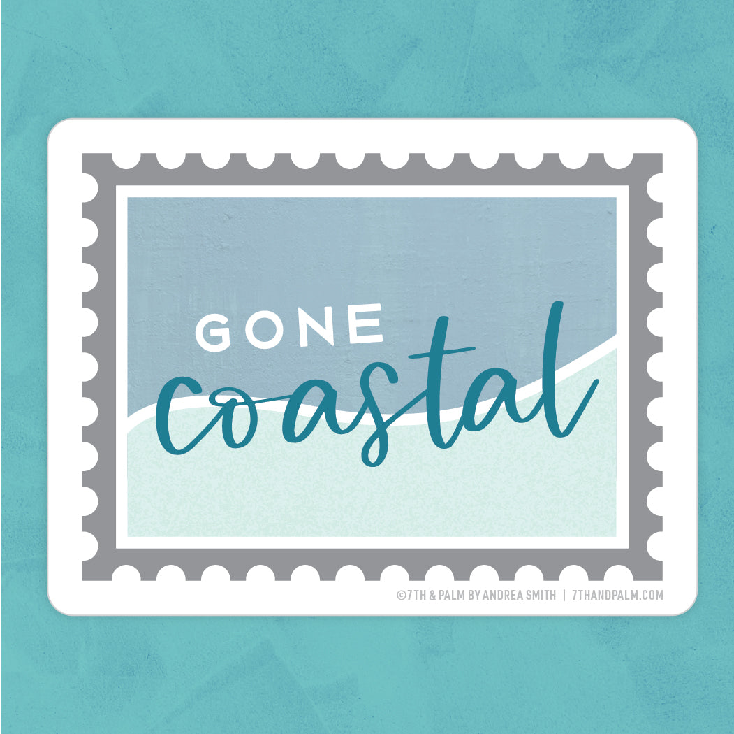 Gone Coastal Sticker