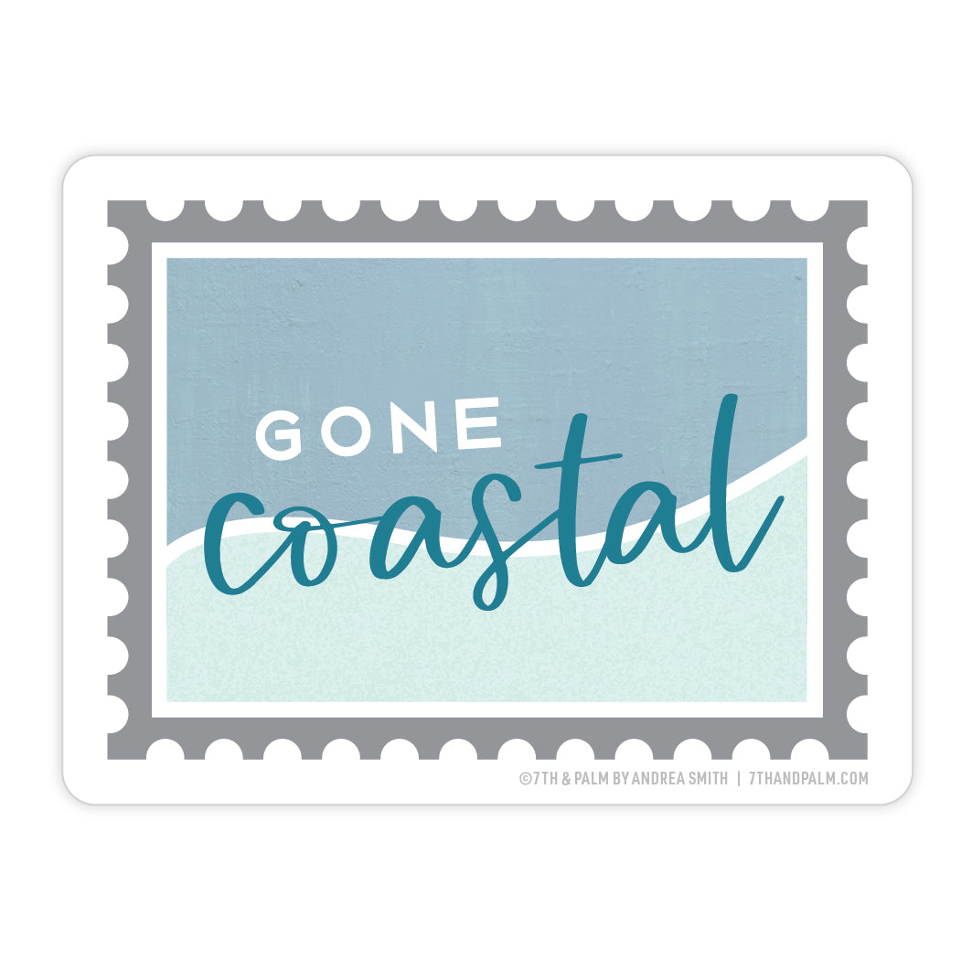 Gone Coastal Sticker