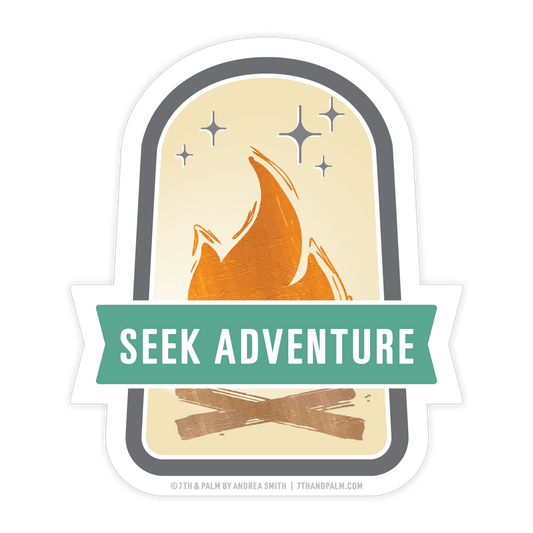 Seek Adventure Sticker