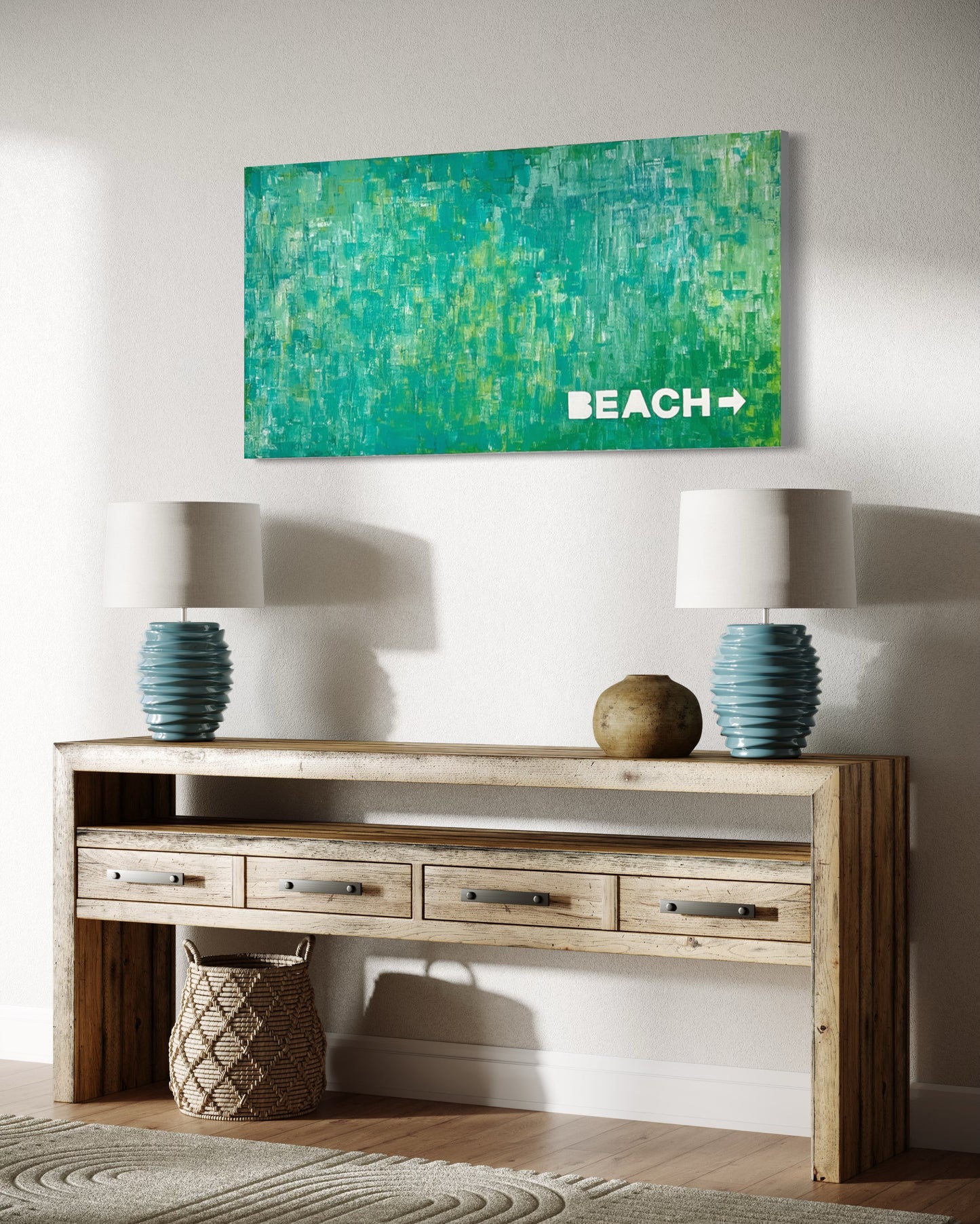 To the Beach, 24” x 48"