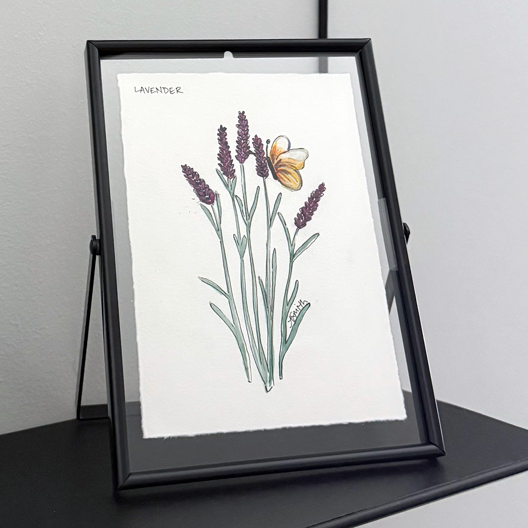 Lavender Watercolor Painting