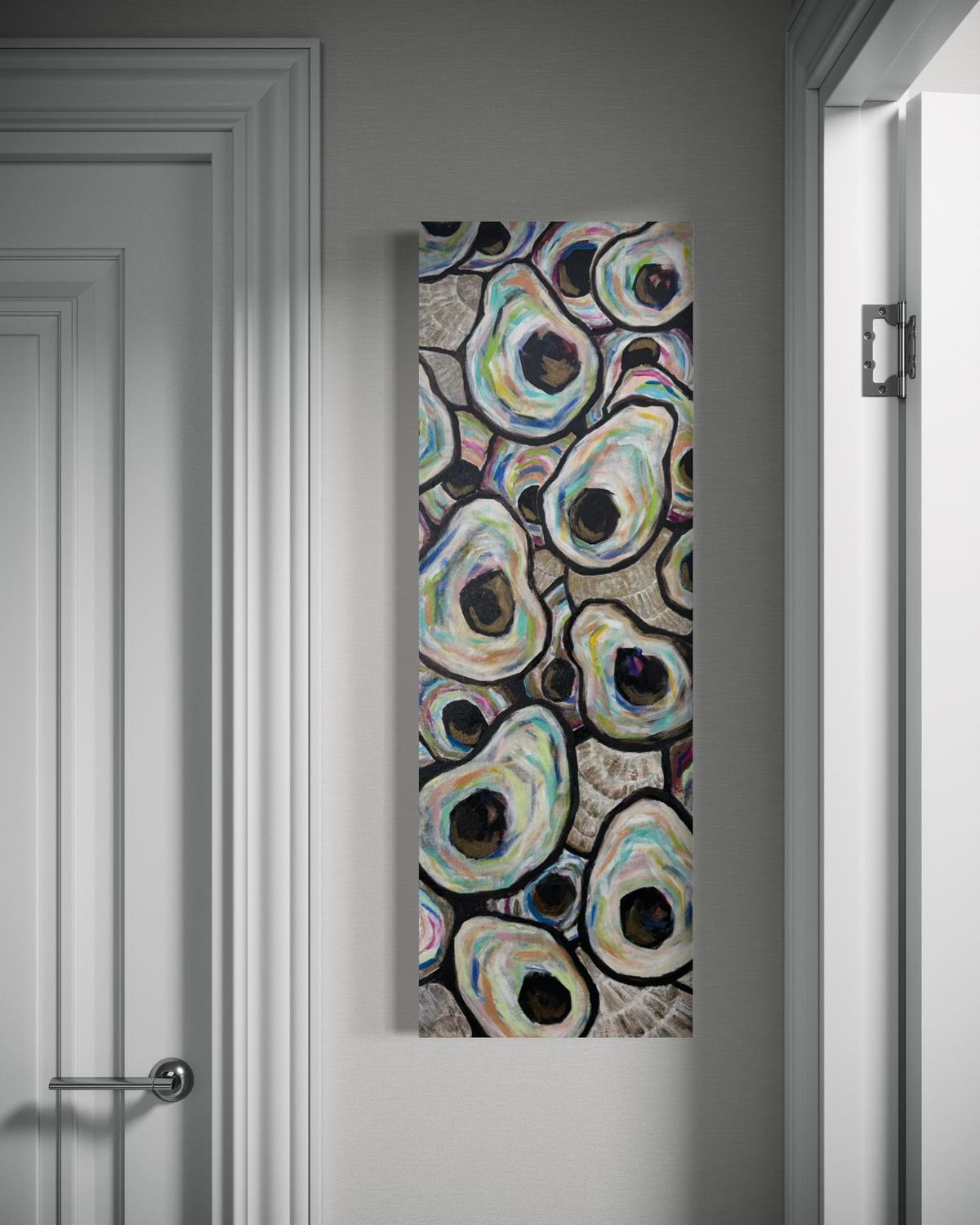Golden Oyster Hour, 36" x 12"