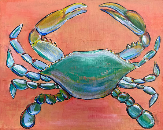 Orange Crab, 8" x 10"