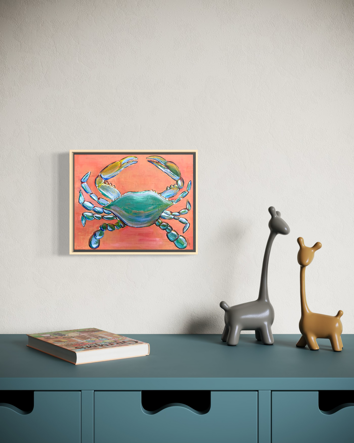 Terracotta Crab, 8" x 10"