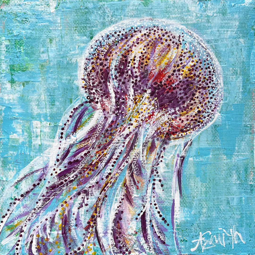 Naiad (Jellyfish), 6x6"