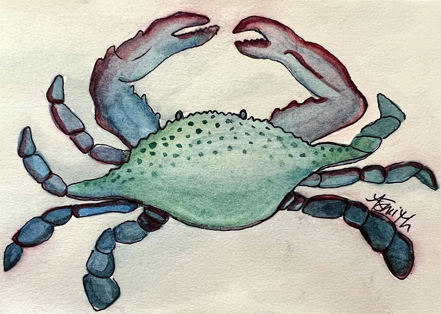 Blue Crab, 7x5"