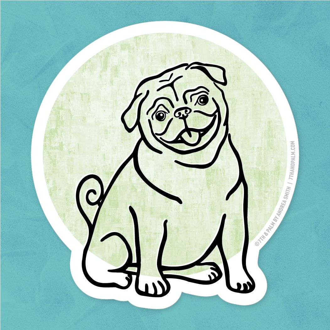 Pug Sticker