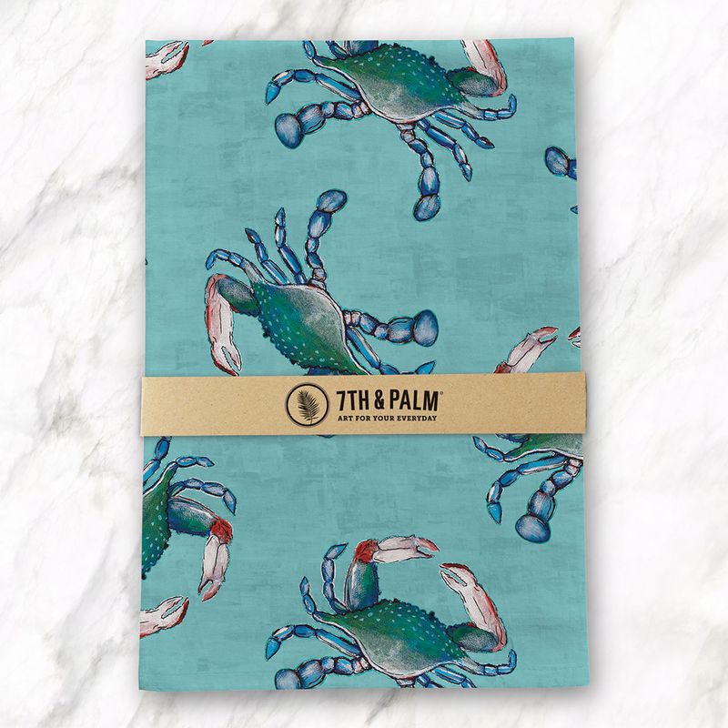 Blue Crab Tea Towel