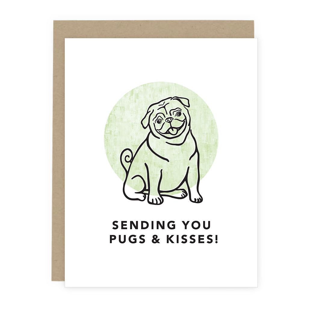 Pugs and Kisses Card