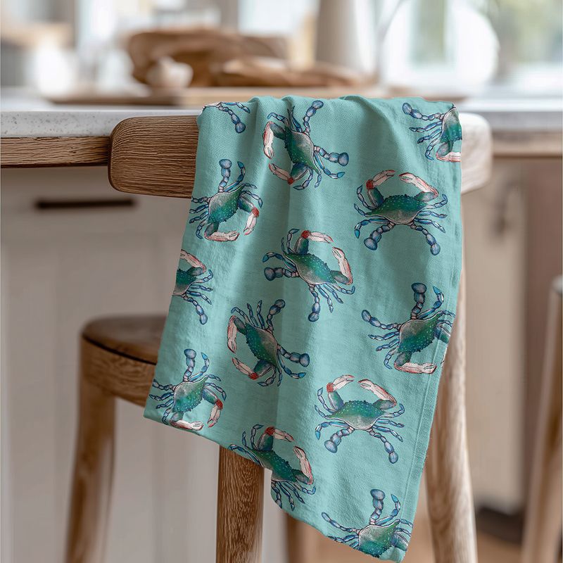 Blue Crab Tea Towel