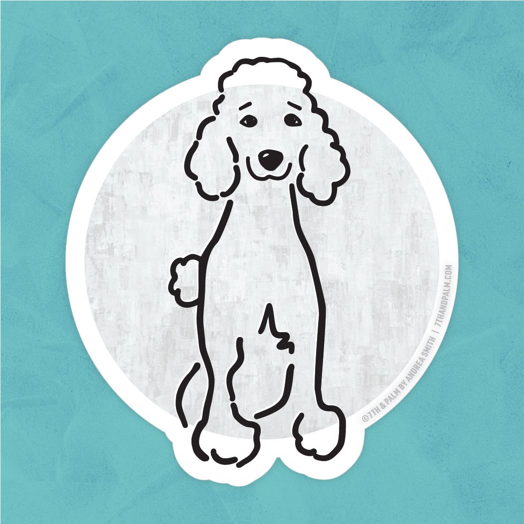 Poodle Sticker