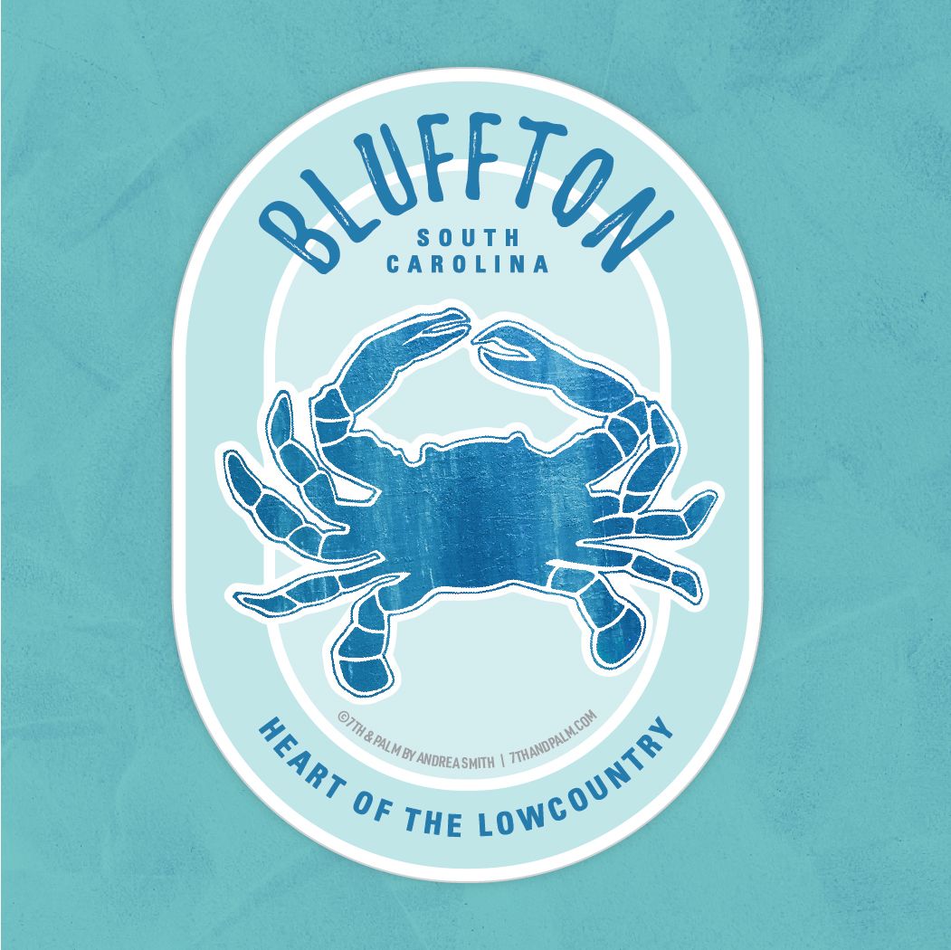 Bluffton Blue Crab Sticker