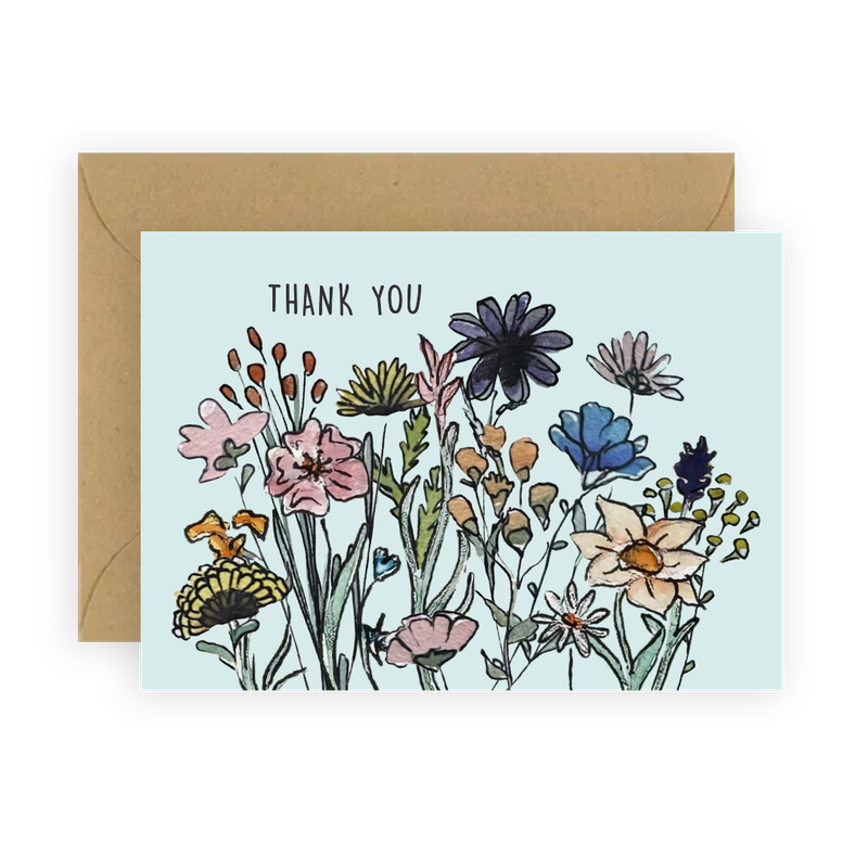 Thank You Wildflowers Mini Enclosure Card Set