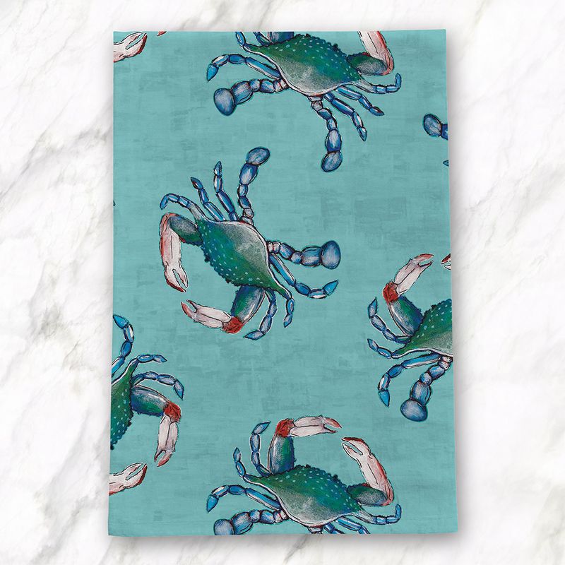 Blue Crab Tea Towel