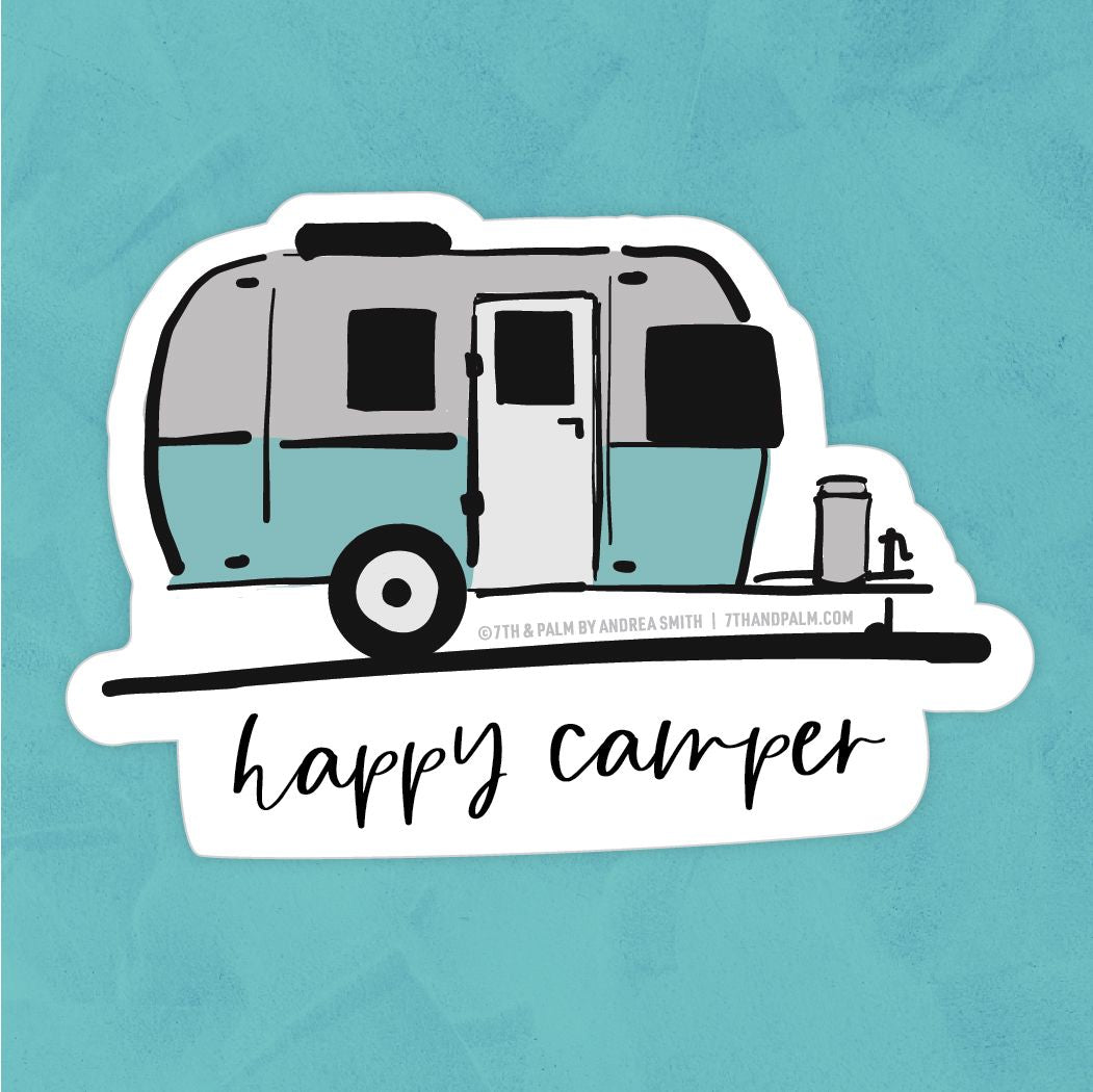 Happy Camper Sticker