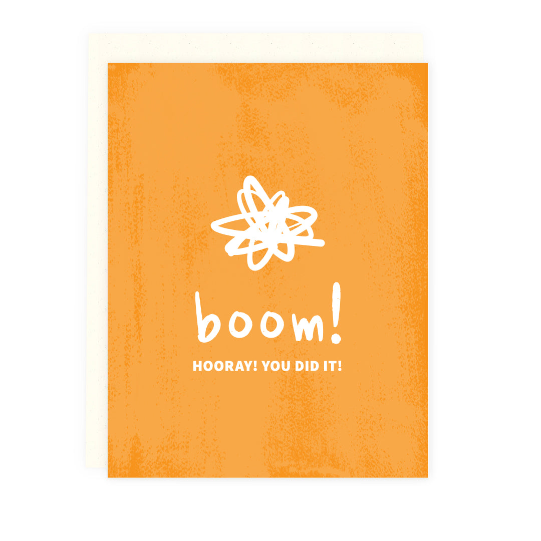 Boom! Congrats Note Card | Luxe Stationery & Greeting Cards by 7th & Palm
