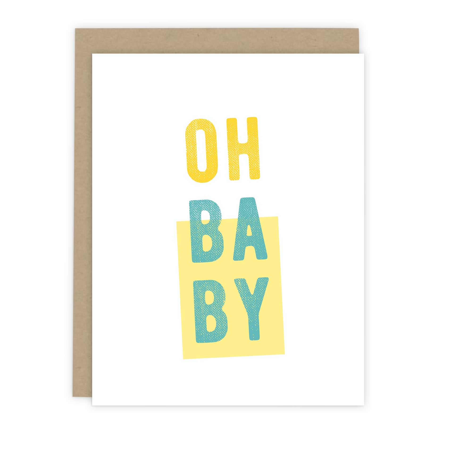 Oh Baby Note Card | Baby Shower Card | Luxe Stationery & Greeting Cards by 7th & Palm