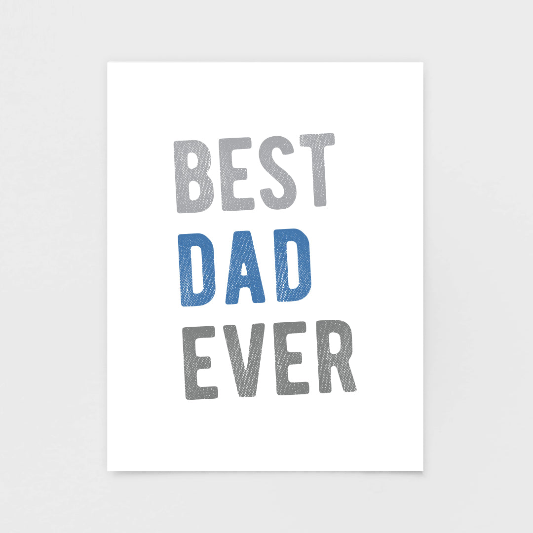 Best Dad Ever Note Card - Greeting Cards & Stationery by 7th & Palm