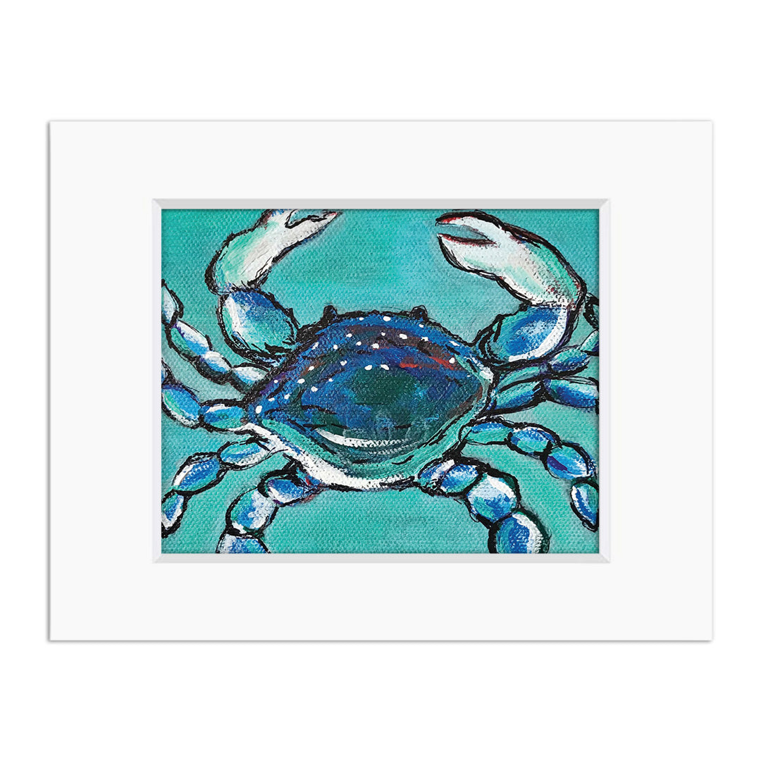 Blue Crab Art Print, 8x10