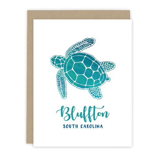 Bluffton Sea Turtle Note Card