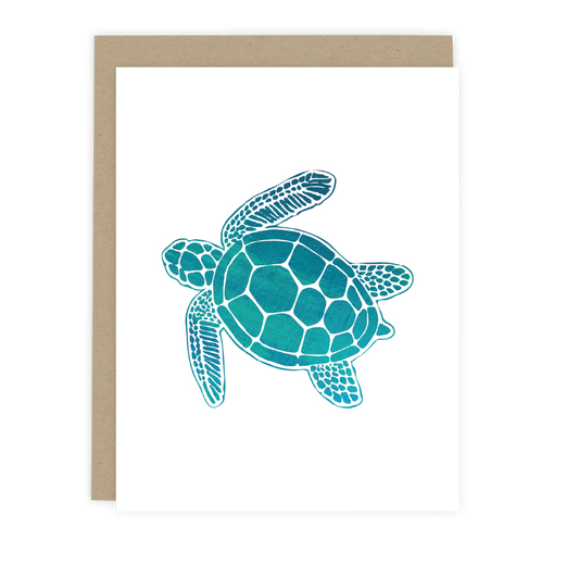 Sea Turtle Note Card