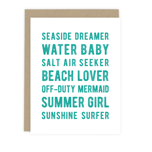 Beach Lover Note Card