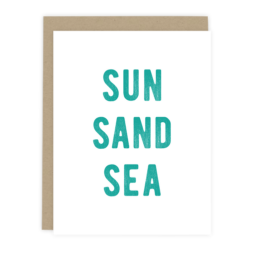 Sun Sand Sea Note Card