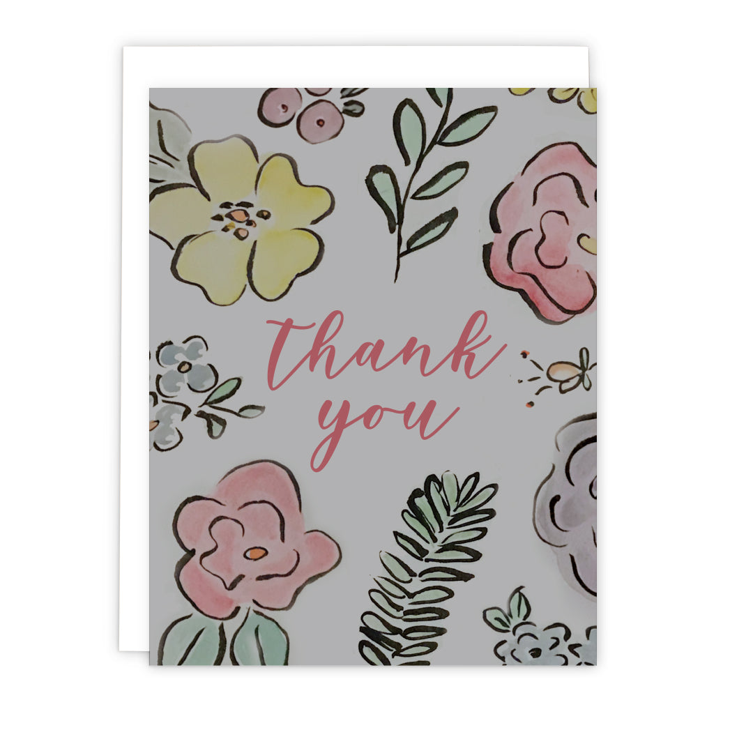 Watercolor Thank You Cards: Boxed Set