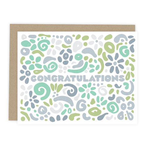 Congratulations Swirl Note Card