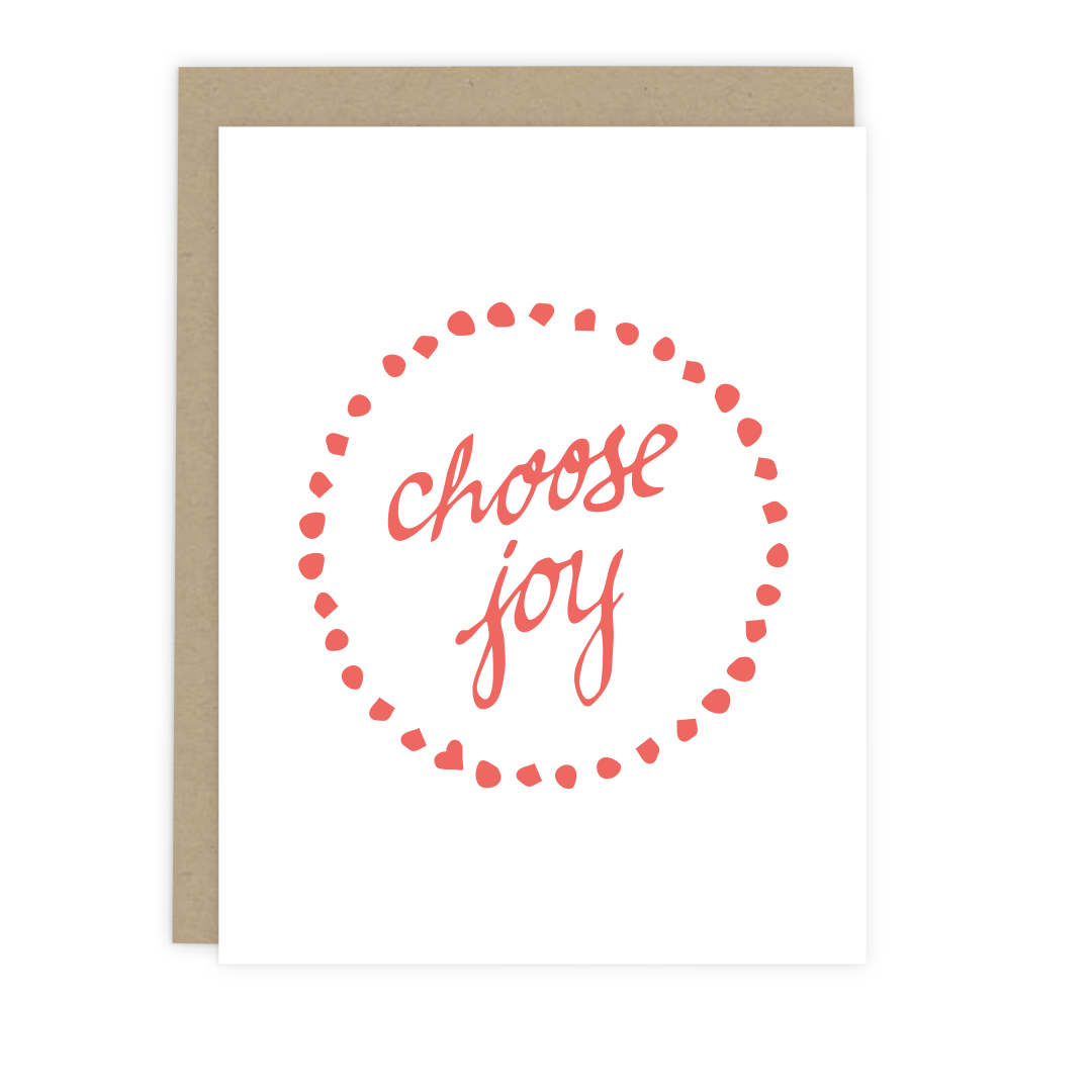 Choose Joy Note Card from 7th & Palm - Inspirational Note Cards