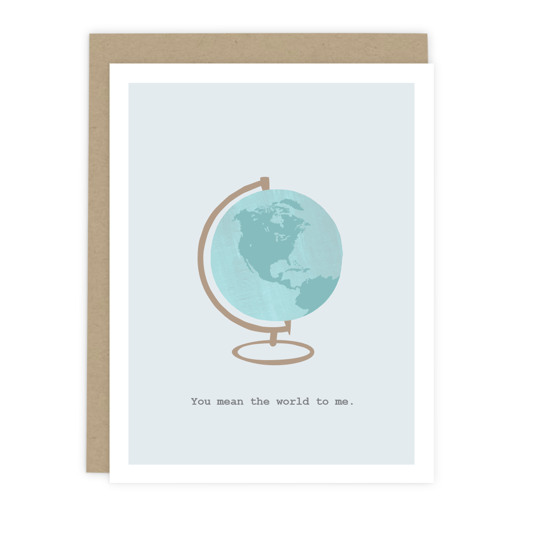 You Mean the World Note Card
