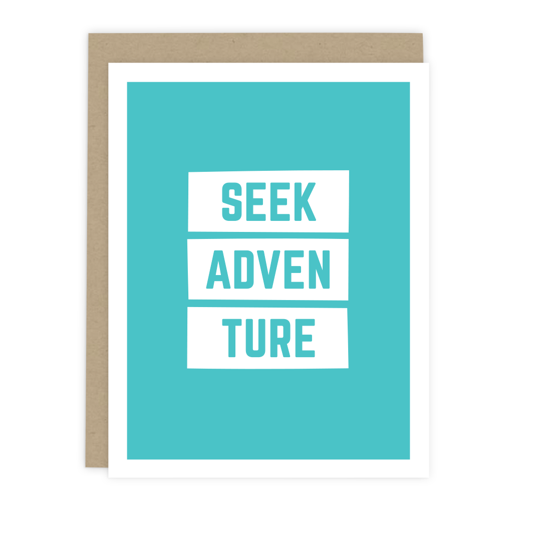 Seek Adventure Note Card