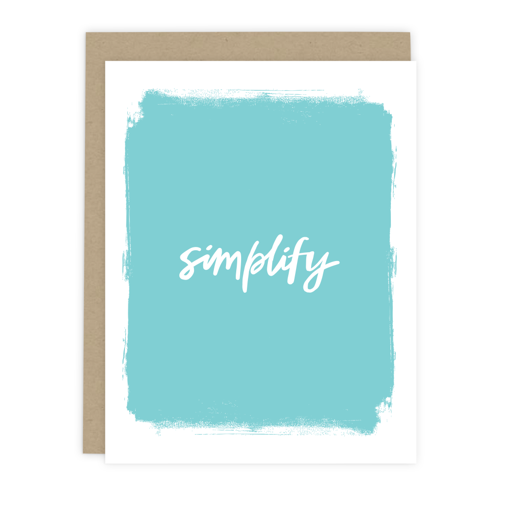 Simplify Note Card
