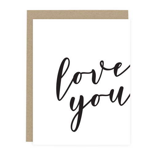 Love You Script Card