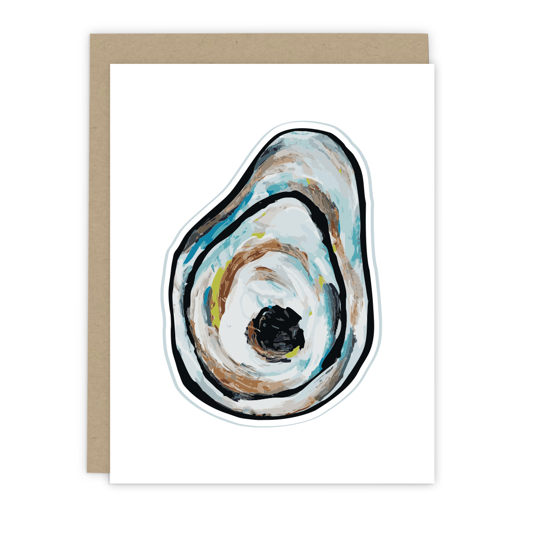 Oyster Shell Note Card