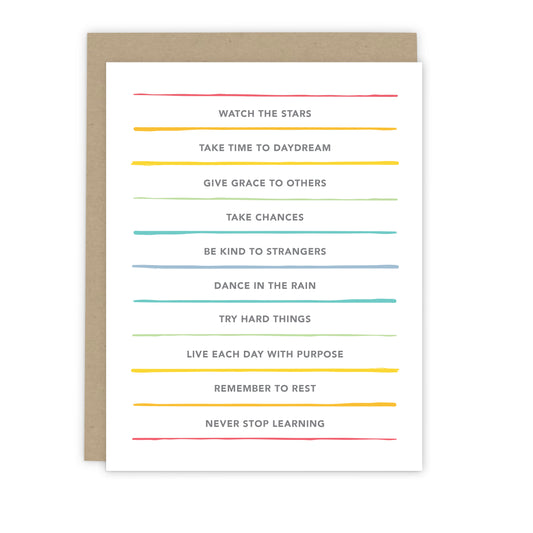 Rainbow Reflections Card