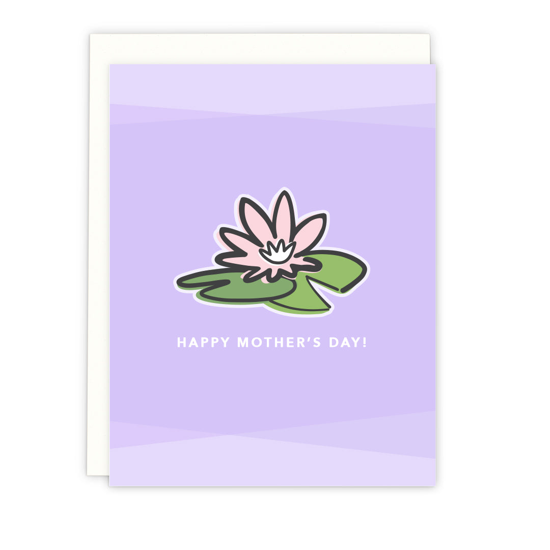 Mother's Day Water Lily Card