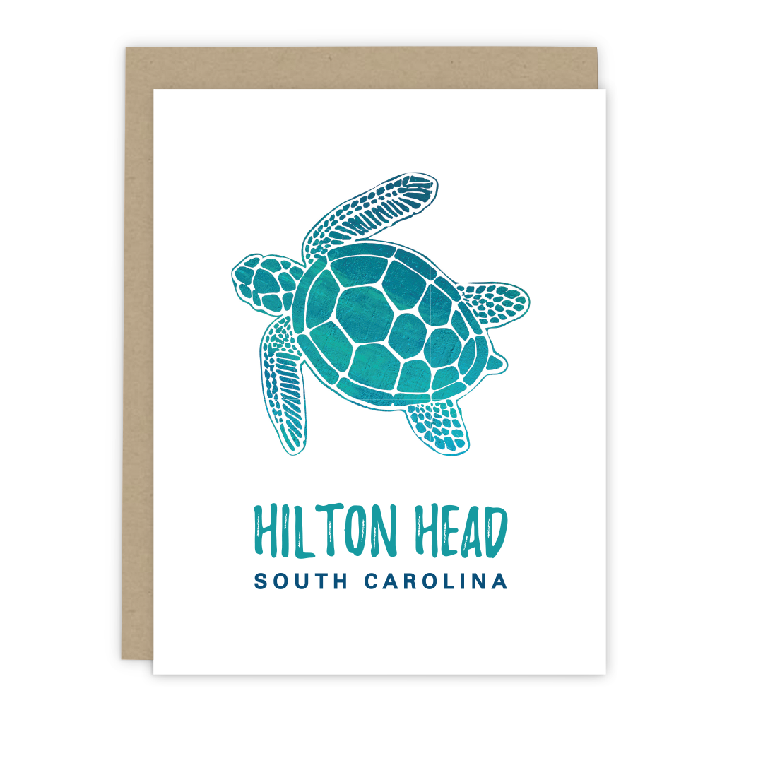 Hilton Head Sea Turtle Note Card