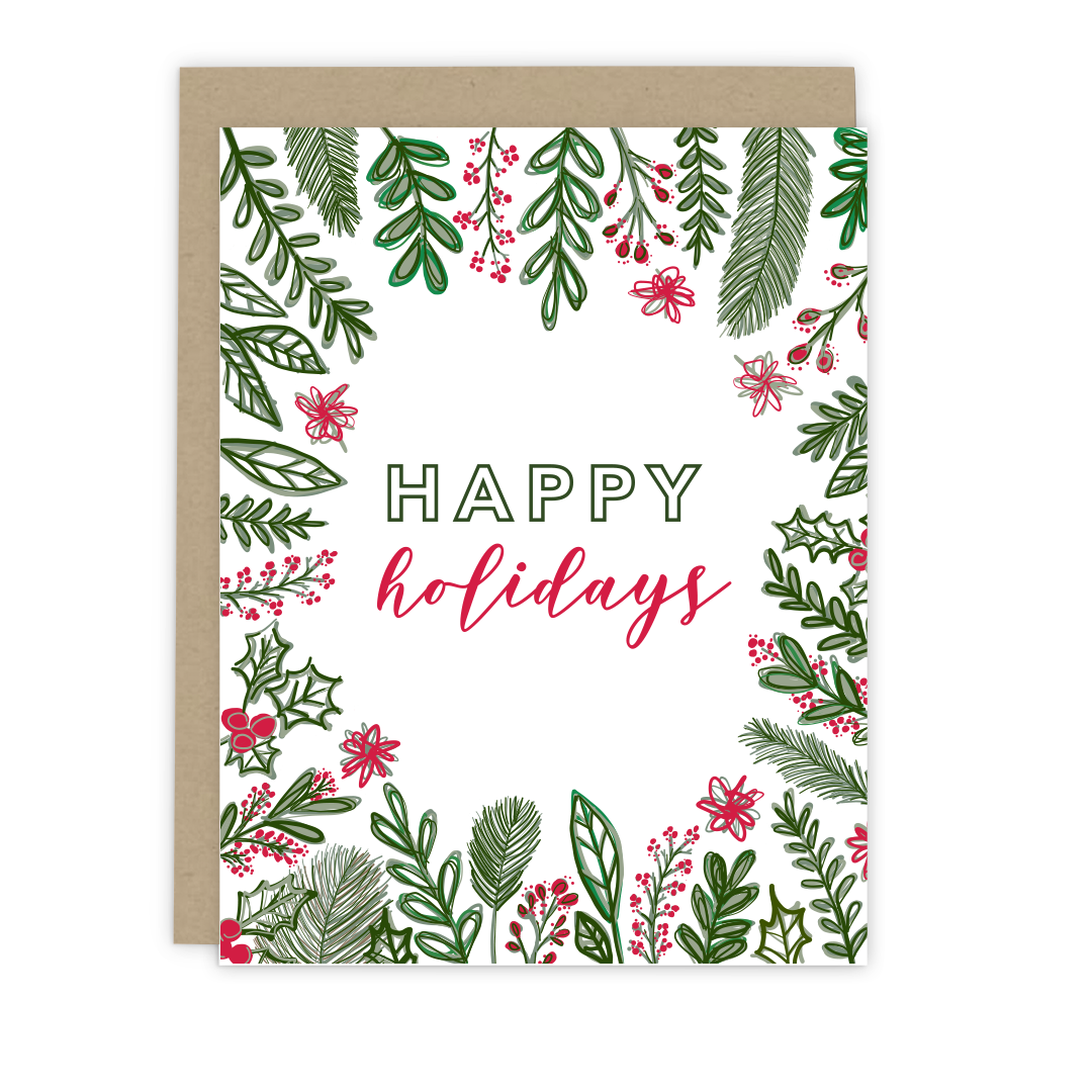 Holiday Greenery Card