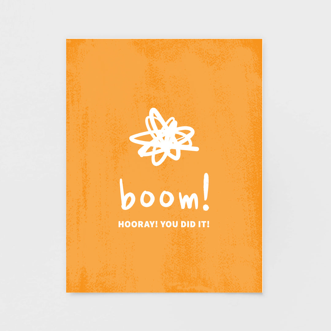 Boom! Congrats Note Card | Luxe Stationery & Greeting Cards by 7th & Palm