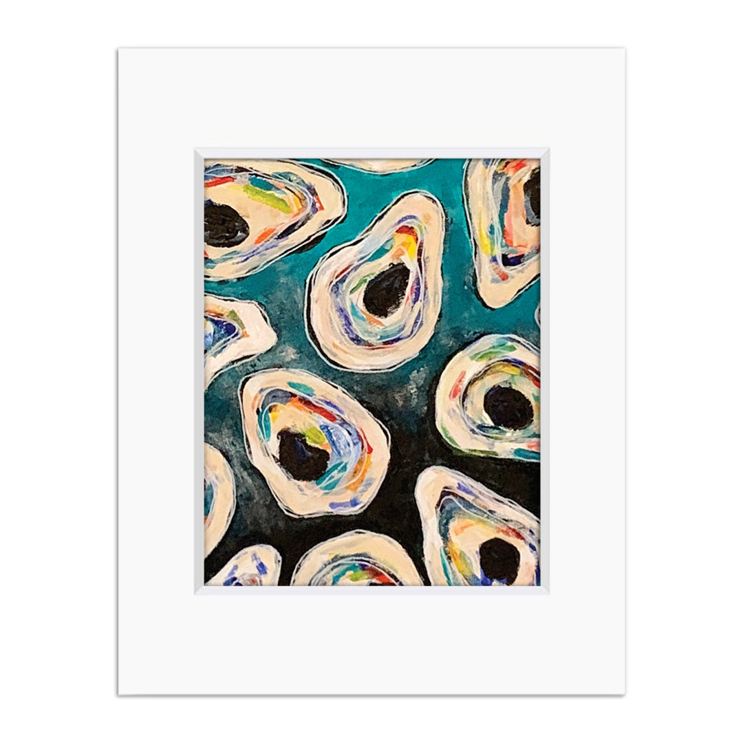 Oyster Shells Art Print, 8x10