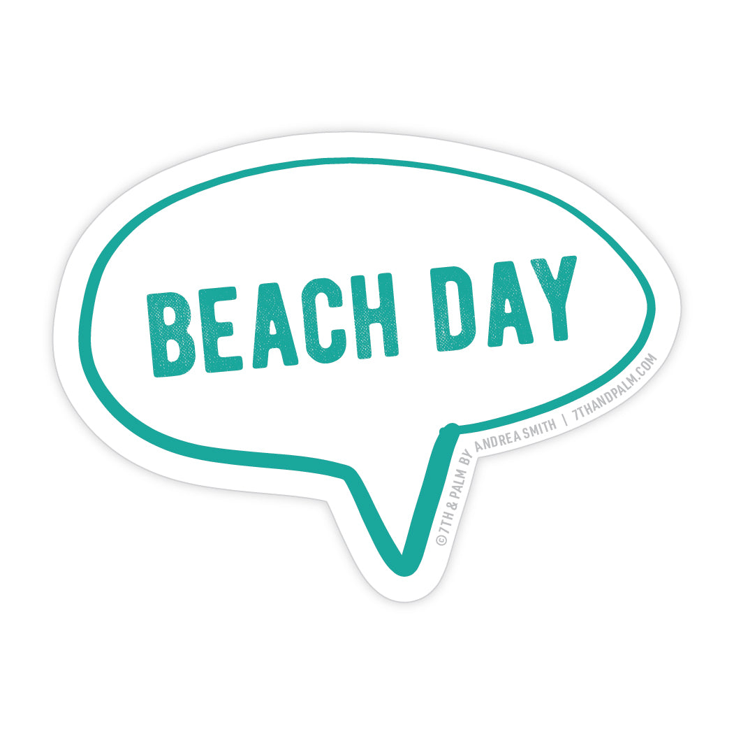 Beach Day Sticker