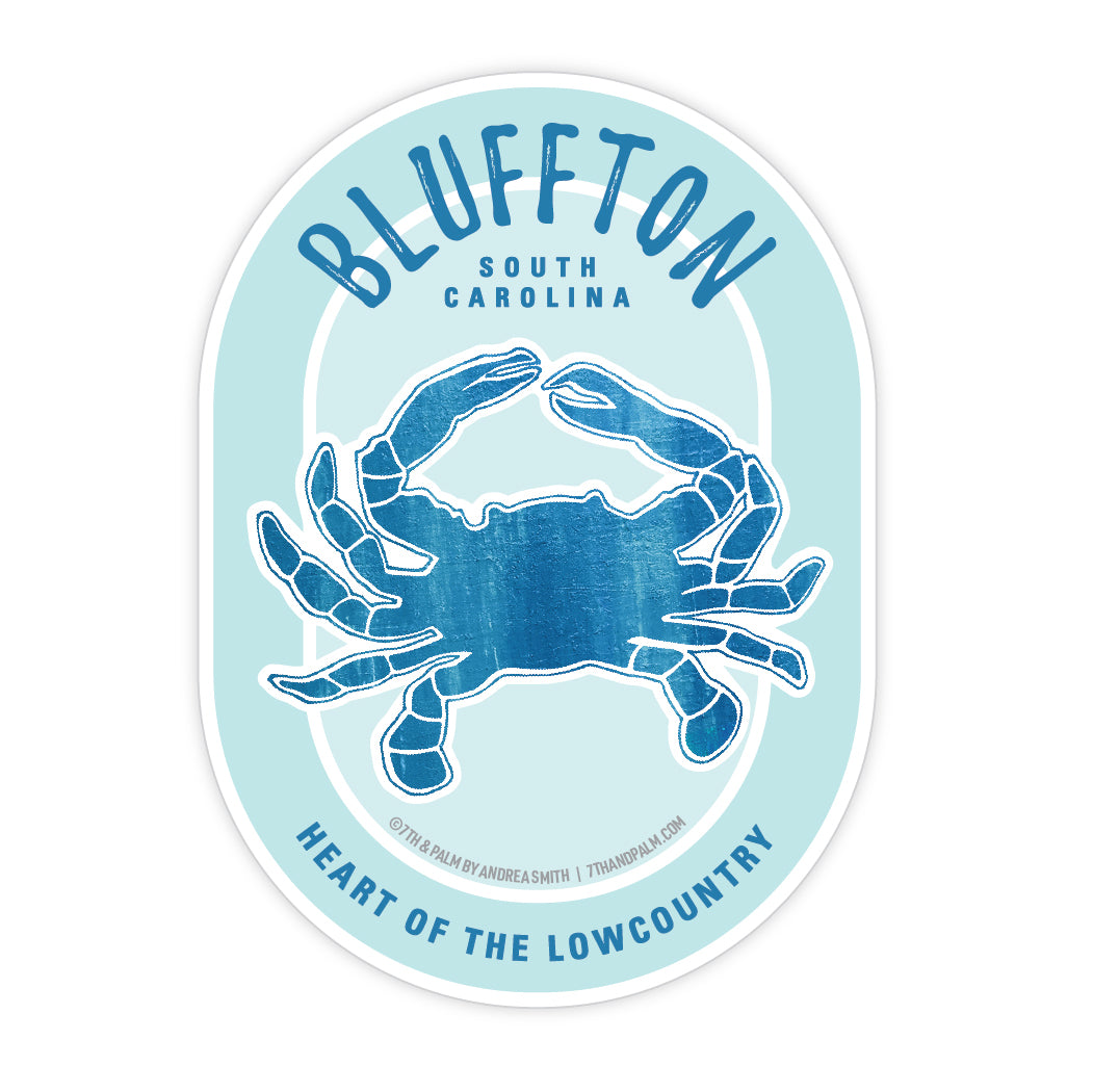 Bluffton Blue Crab Sticker