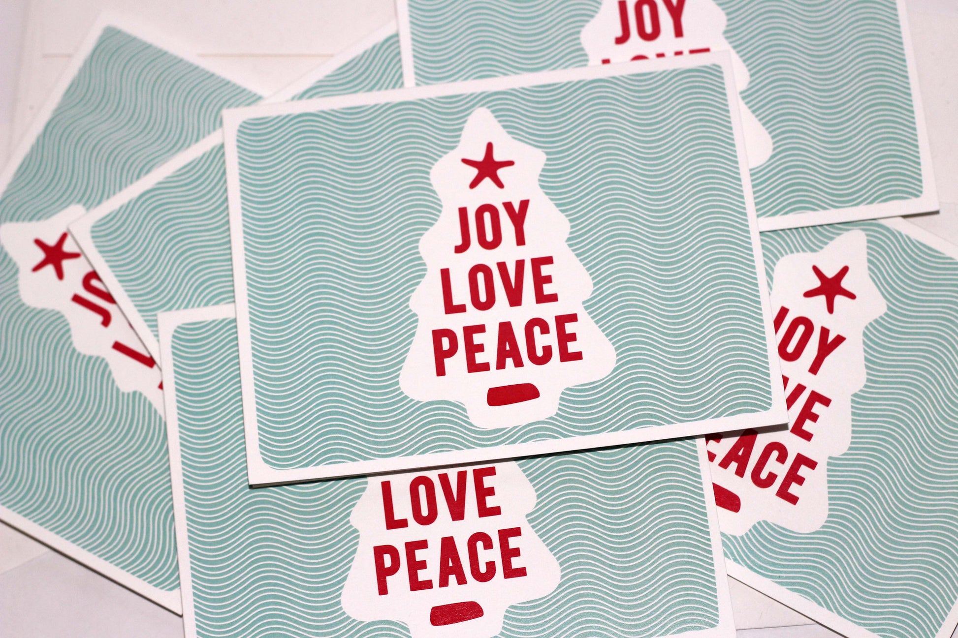 Joy Love Peace Christmas Card | Holiday Greeting Cards by 7th & Palm