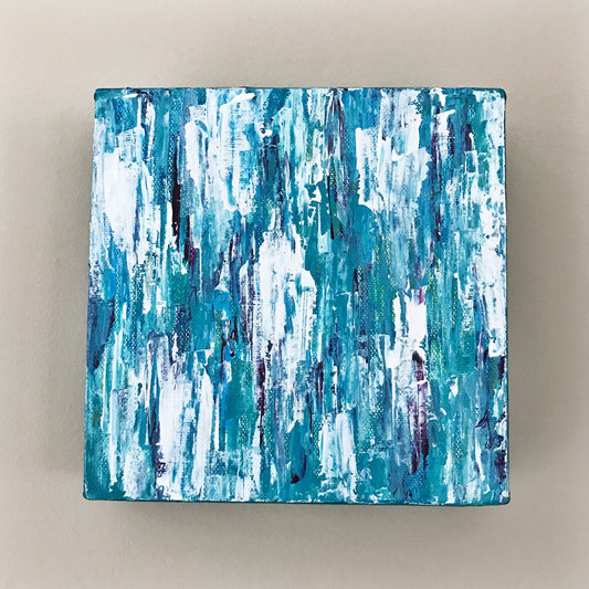Aqua Medley II, Abstract Acrylic Painting by Andrea Smith