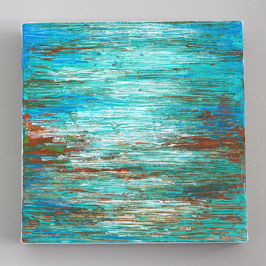Coastal Blend II Abstract Acrylic Painting by Andrea Smith