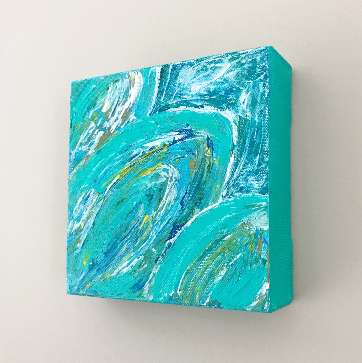 Little Palm, Acrylic Mini Painting by Andrea Smith